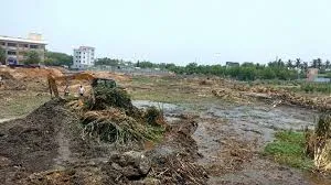 Missing kani Rawathar pond: Erode Corporation blockade